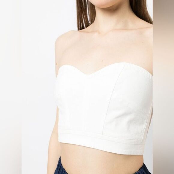 NWT Forte Forte Strapless Cropped Bustier - Picture 5 of 11